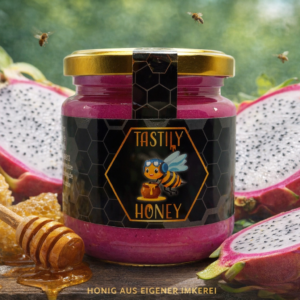 Drachenfrucht in Honig